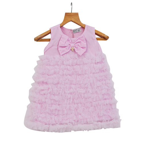 Girls Tulle Multi-Layered Dress – Pink – PW2015