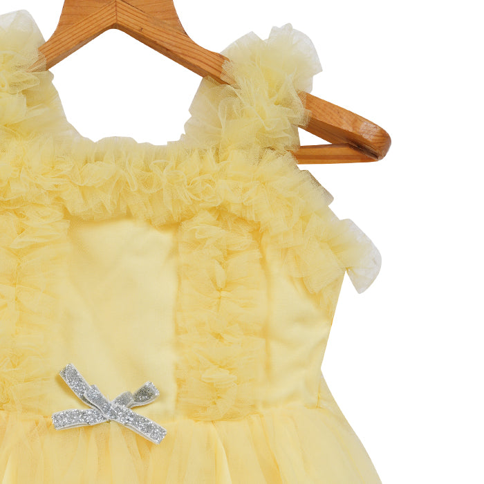 Girls Layered Tulle Dress – Yellow – PW2017