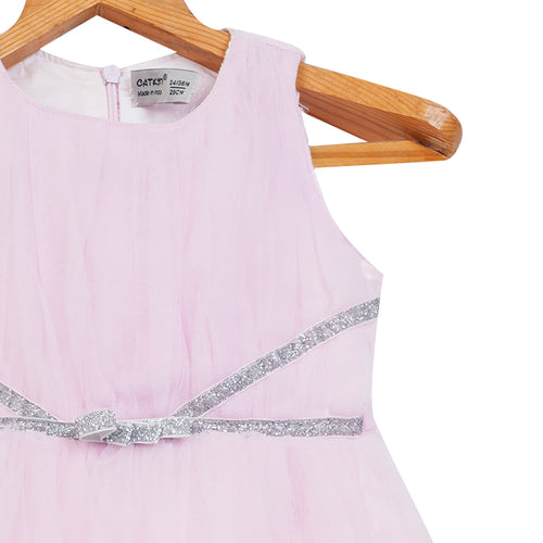 Girls Lace & Tulle Dress – Pink