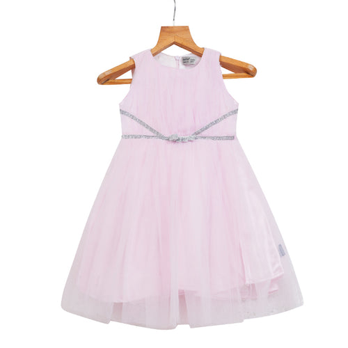 Girls Lace & Tulle Dress – Pink