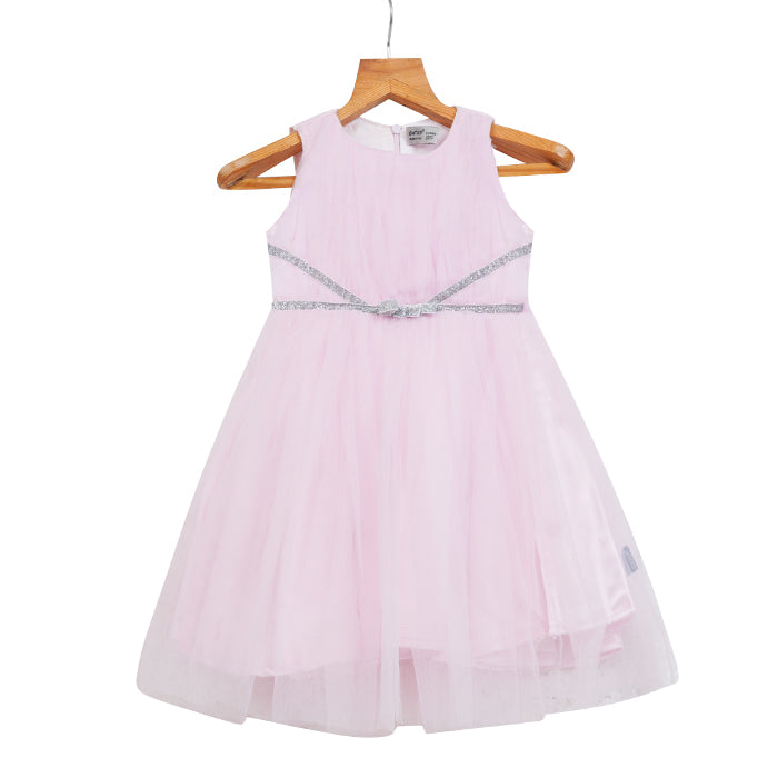 Girls Lace & Tulle Dress – Pink