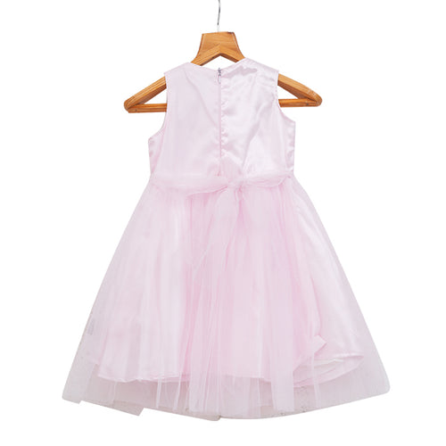 Girls Lace & Tulle Dress – Pink