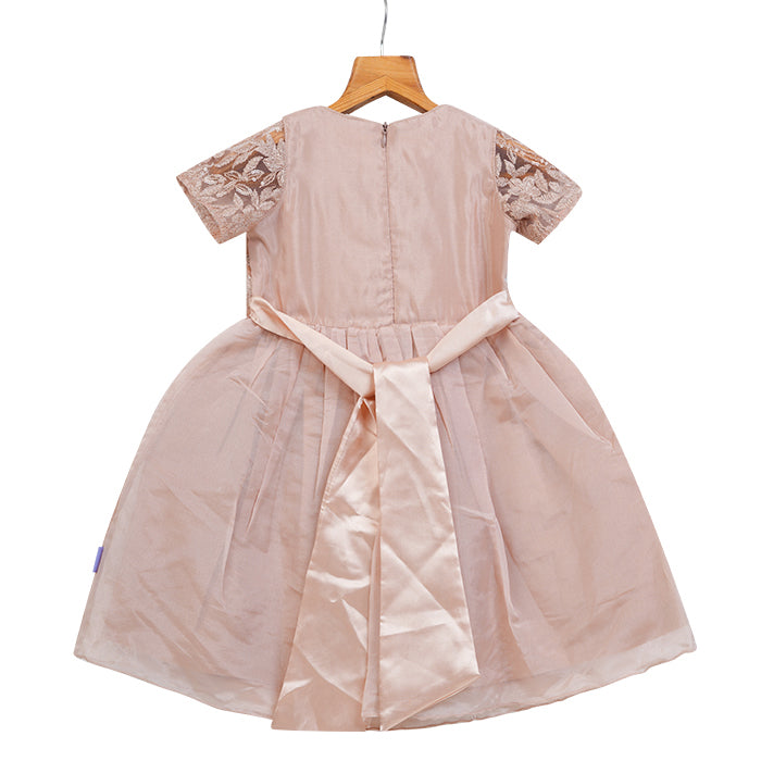 GIRLS EMBROIDERY & ORGANZA  DRESS