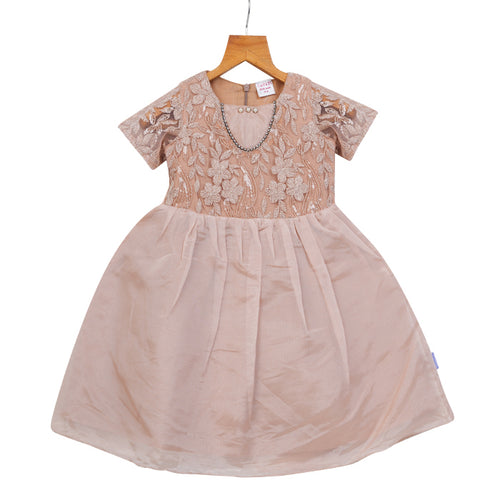 GIRLS EMBROIDERY & ORGANZA  DRESS